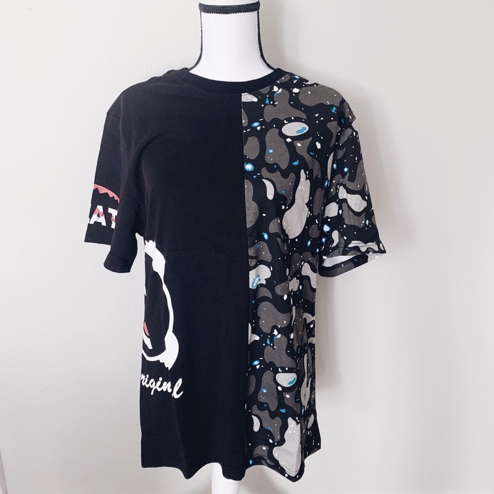 Urban Society Split Print T-Shirt